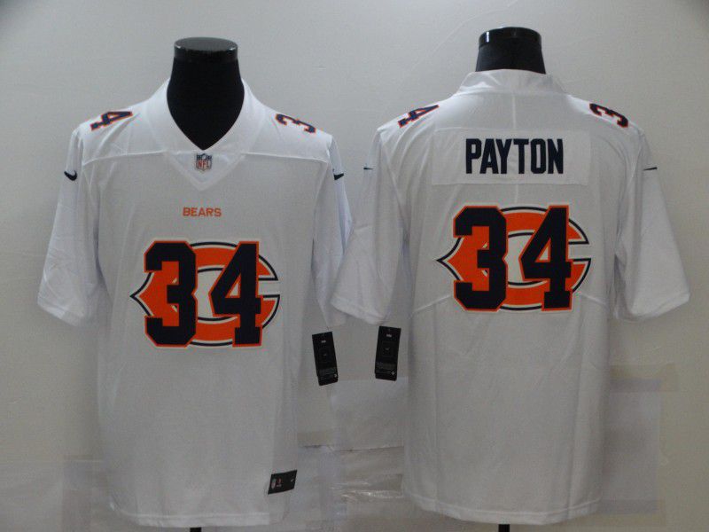 Men Chicago Bears 34 Payton White shadow 2020 NFL Nike Jerseys